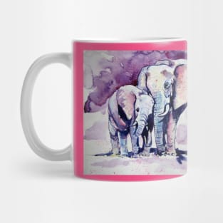 Elephant with baby Mug